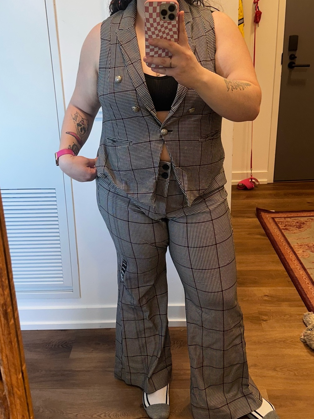 NWT/NWOT - Torrid Plaid Suit Set (Including Pants and Vest Top) - Size 22